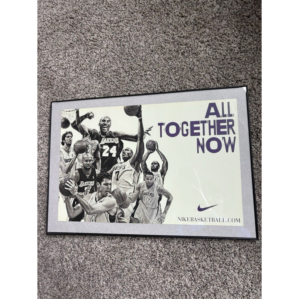Nike Rare 2010 Los Angeles Lakers Parade Poster Kobe Bryant All Together Now
